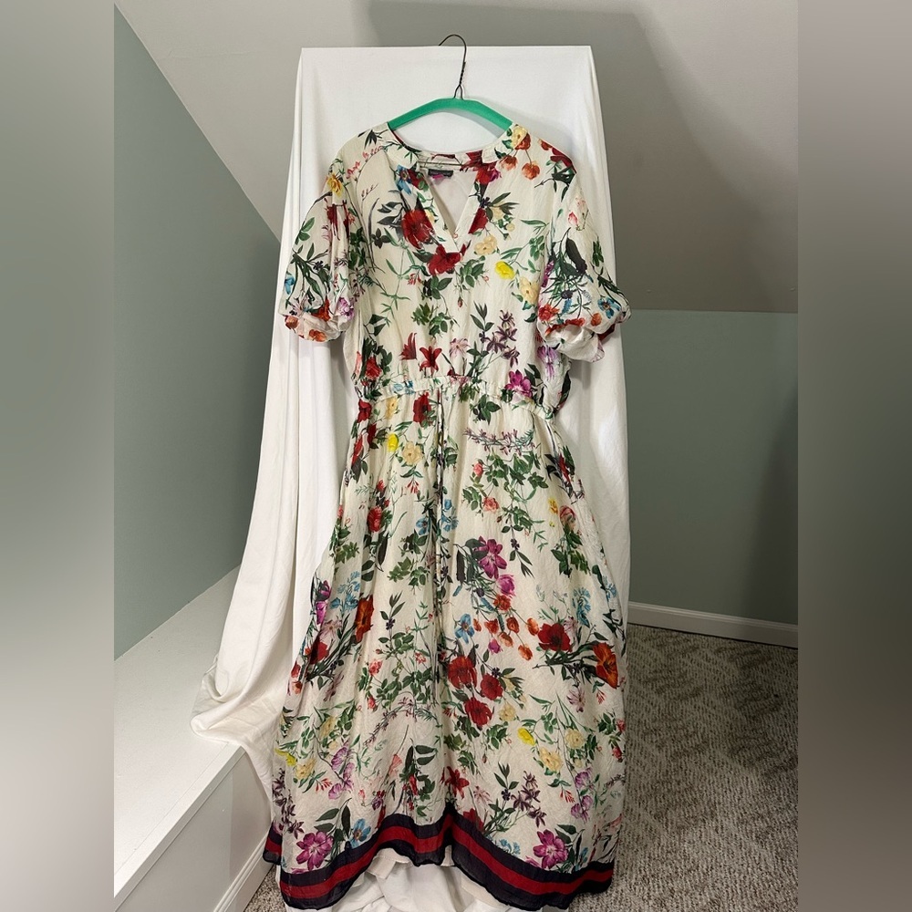Vince Camuto Multicolor Floral Italian Dress size XL - Picture 8 of 9